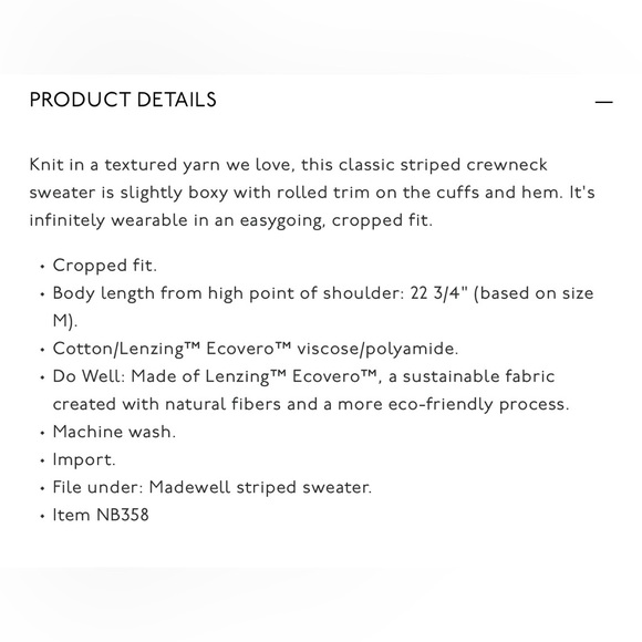 Madewell Seagrove Pullover Sweater in Stripe - Picture 7 of 7